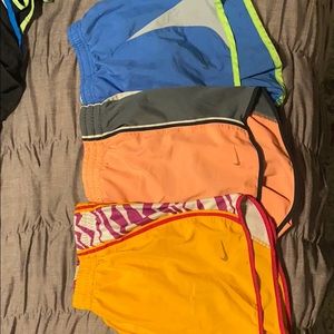 3 pairs women’s Nike running shorts